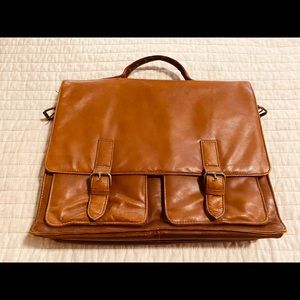 Vintage leather briefcase